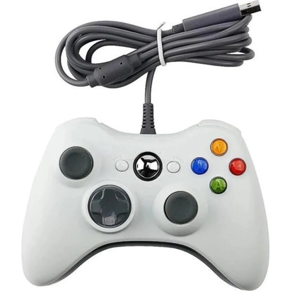 Adalia Xbox 360 ve Pc Uyumlu Kablolu Joystick Gamepad Controller - Beyaz Xbox Oyun Kolu ve Aksesuarları Fiyatı