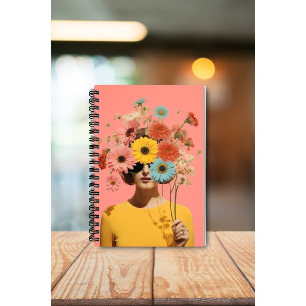 Adalove Design Defter - Kalın Sert Karton Kapak Boho, Bohemian Nich Defter/bullet Journal/tel SPIRALLI/120 Sayfa - 12 Spiralli Defter Fiyatı