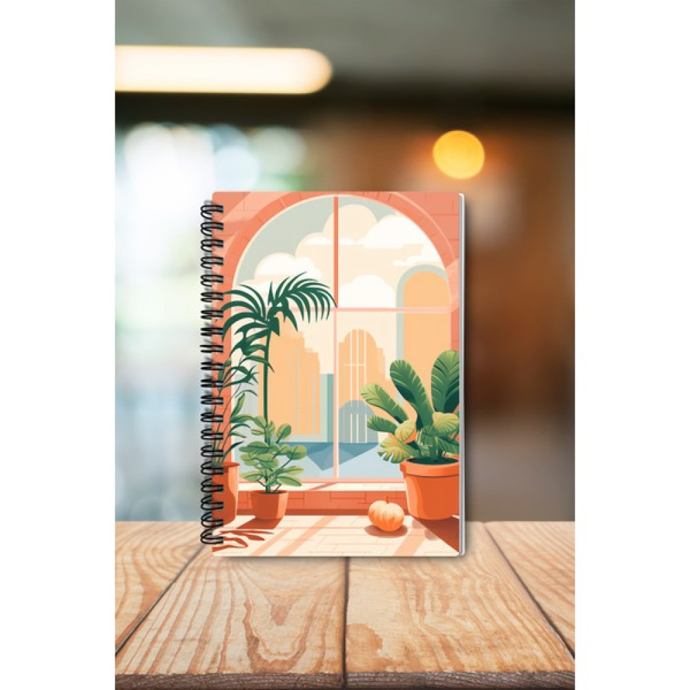 Adalove Design Defter - Kalın Sert Karton Kapak Boho, Bohemian Nich Defter/bullet Journal/tel SPIRALLI/120 Sayfa - 22 Spiralli Defter Fiyatı