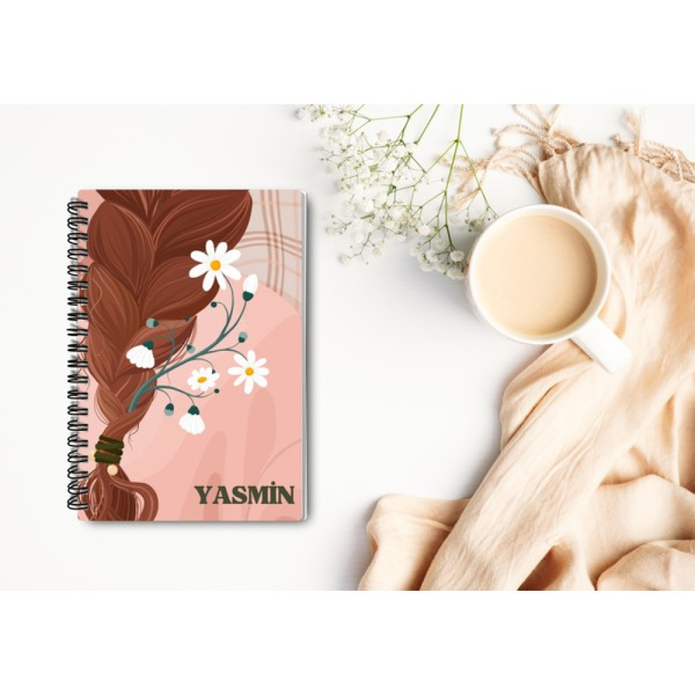 Adalove Design Defter - Kalın Sert Karton Kapak Kişiye Özel Isimli Defter/bullet Journal/tel SPIRALLI/120 Sayfa - 4 Spiralli Defter Fiyatı