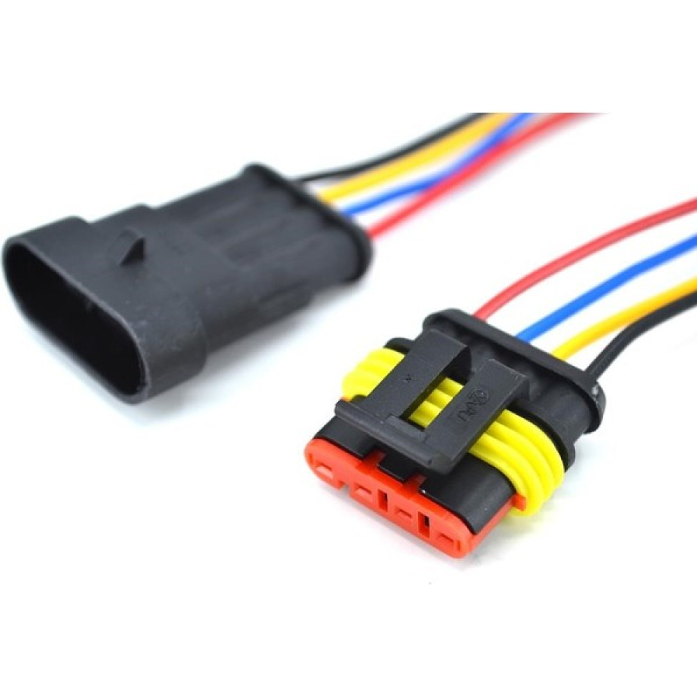 Adam 4 Kablolu Süper Seal Erkek Dişi Takım Elektrik Bağlantı Soketi Oto Elektroniği Fiyatı
