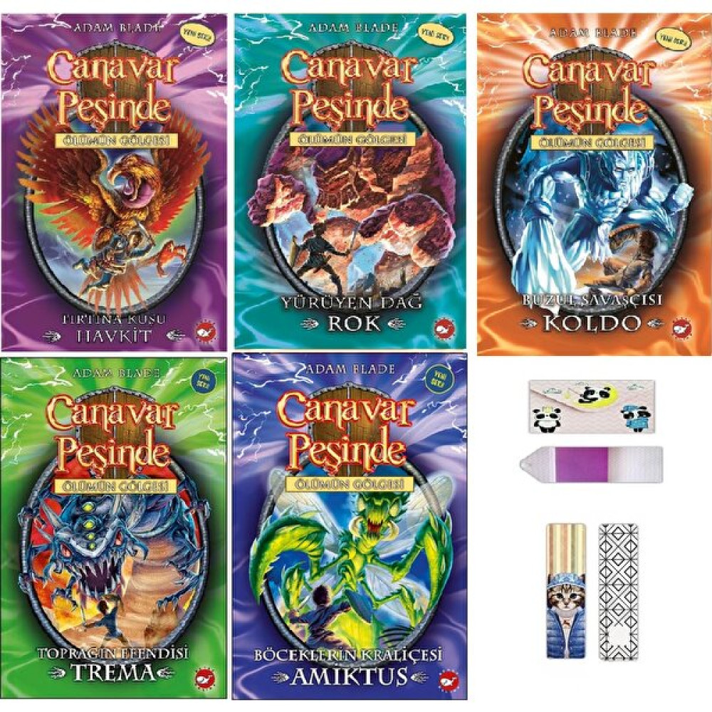 Adam Blade Canavar Peşinde Seti 6 5 Kitap ( Defter + Ayraç Hediyeli ) Fantastik Macera Fiyatı