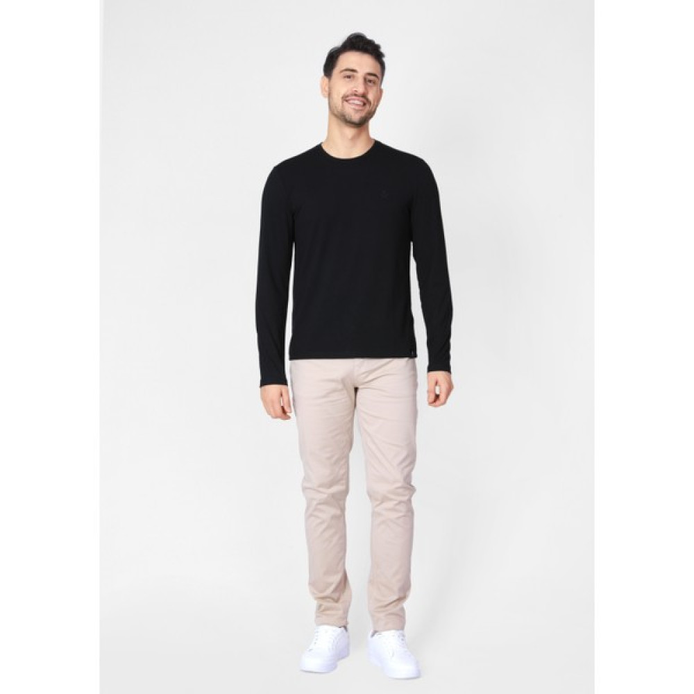 Adam Boxes Erkek O-Yaka Uzun Kollu T-Shirt Neo-Dolargo - Siyah Erkek T-shirt Fiyatı