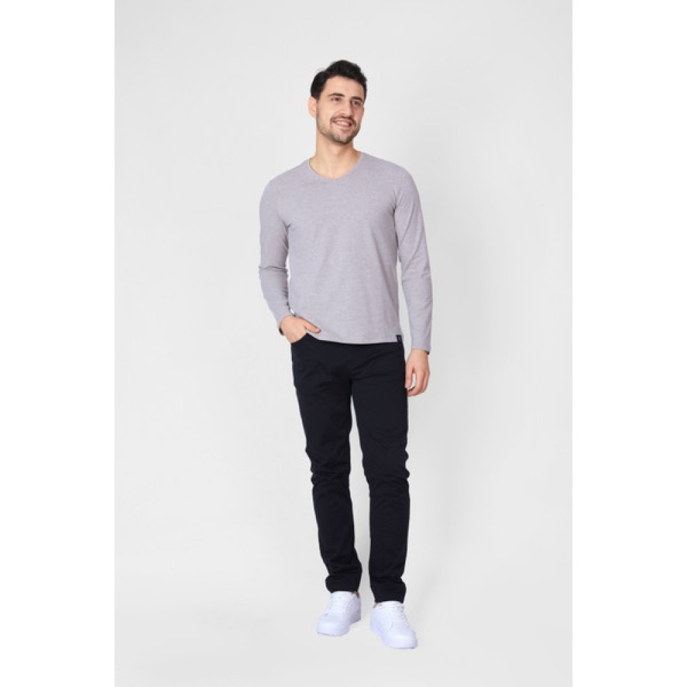 Adam Boxes Erkek V-Yaka Uzun Kollu T-Shirt Neo-Trelargo - Lacivert Erkek T-shirt Fiyatı
