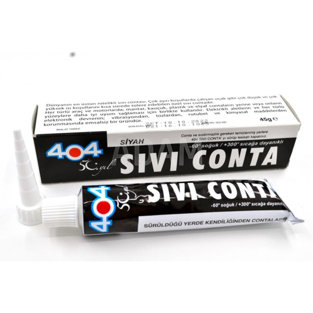 Adam Siyah Sıvı Conta 45GR Tüp 404 Oto Boyaları Fiyatı