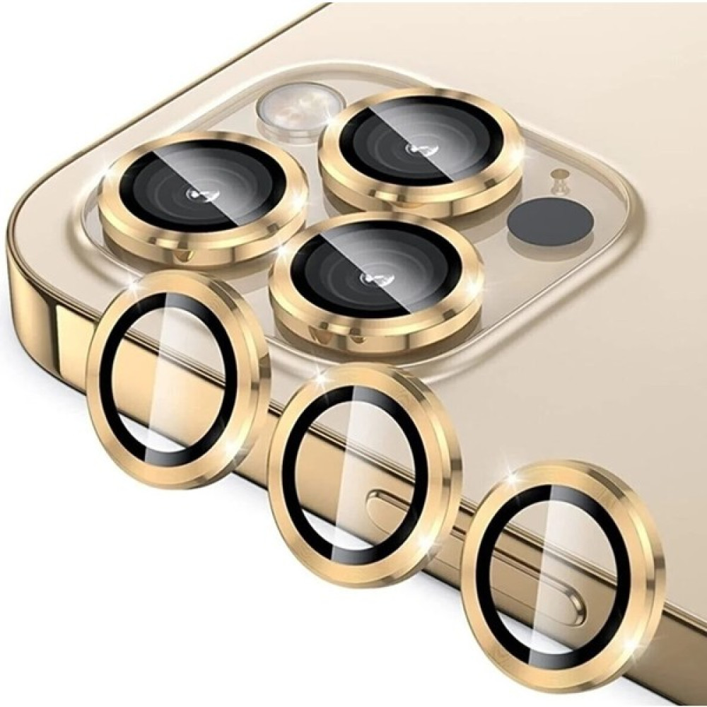 Adaman iPhone 14 Pro Max ve 14 Pro Uyumlu Kamera Suya Ve Toza Dayanıklı Mercek Lens Için Koruyucu - Gold Cep Telefonu Ekran Koruyucusu Fiyatı