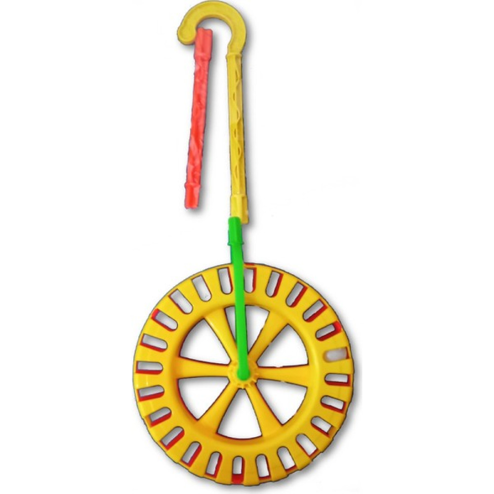 Adamarsshop Büyük Çın Çın Teker - Tekerlekli Baston - 21 cm Çapında - Çift Renkli Bebek Oyuncakları Fiyatı