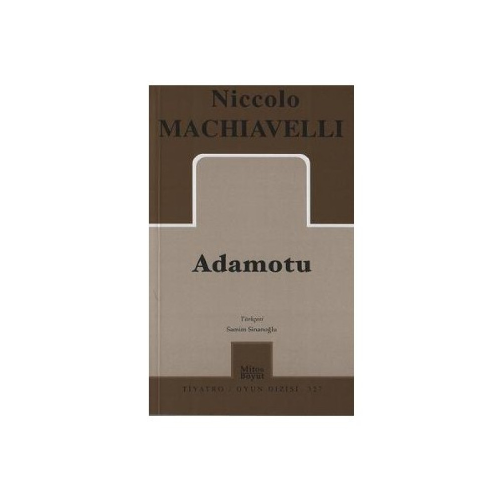 Adamotu - Niccolo Machiavelli Tiyatro - Piyes Fiyatı