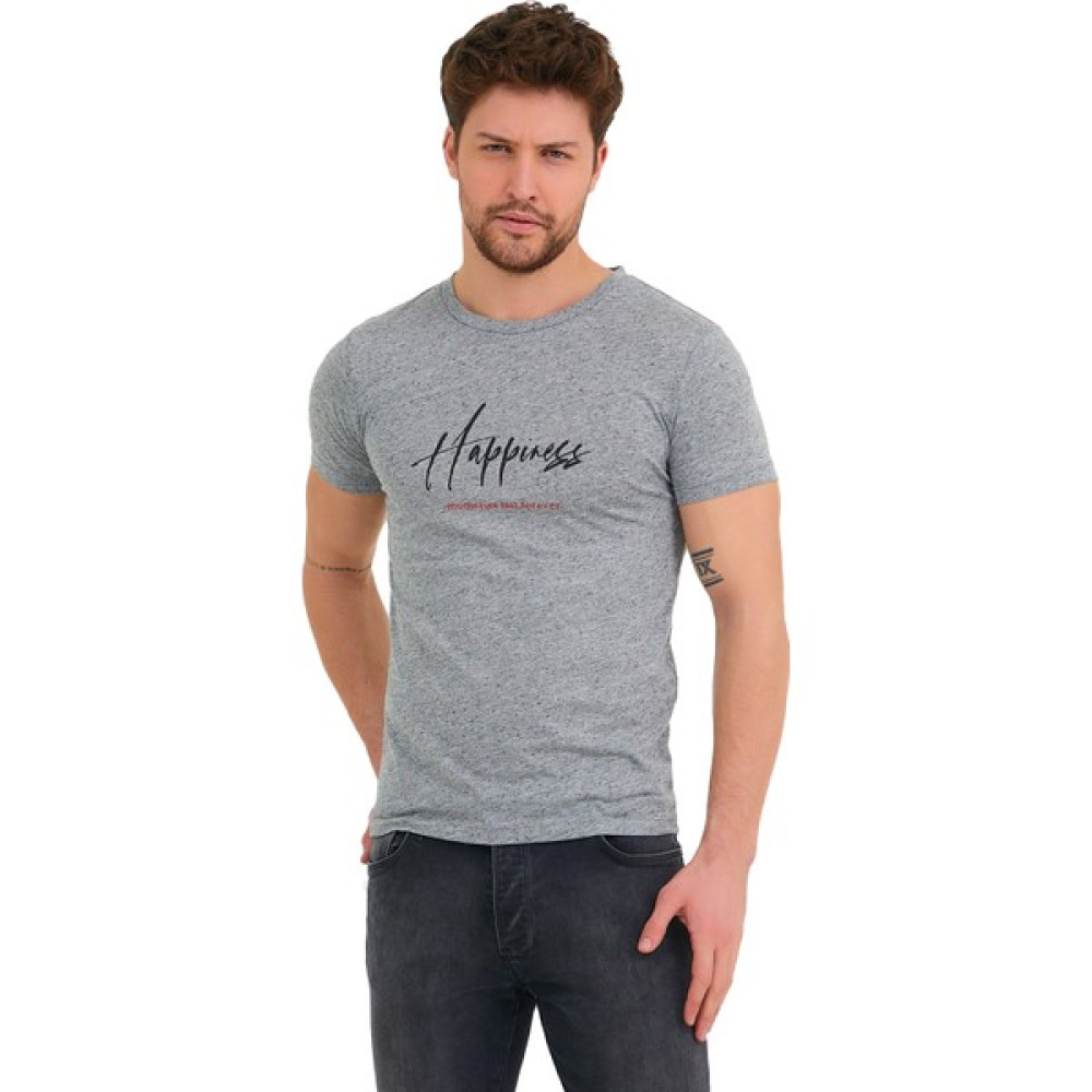 Adams Grimelanj Happiness Baskılı Slimfit Kısa Kol Tişört T-Shirt & Sweatshirt (Outdoor) Fiyatı