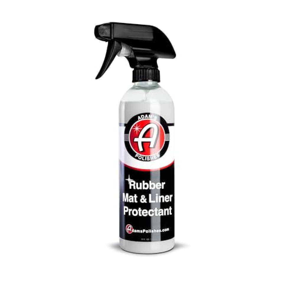 Adam's Polishes Rubber Mat & Liner Protectant (16 fl. oz) - Rubber Floor Mat Protective Spray Car Detailing | Non-Sticky, Non-Greasy, Non-Slip Formula | Restores Mats, Truck Bed Liners, Trunk & More