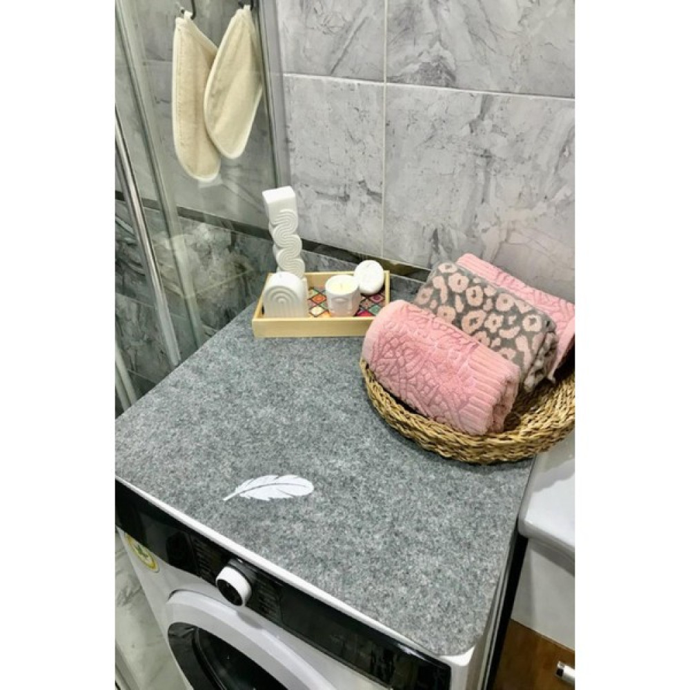 Adarya Çamaşır Makinesi Örtüsü Düzenleyici Keçe 55X60(Tüy) Ev & Dekorasyon Aksesuarları Fiyatı