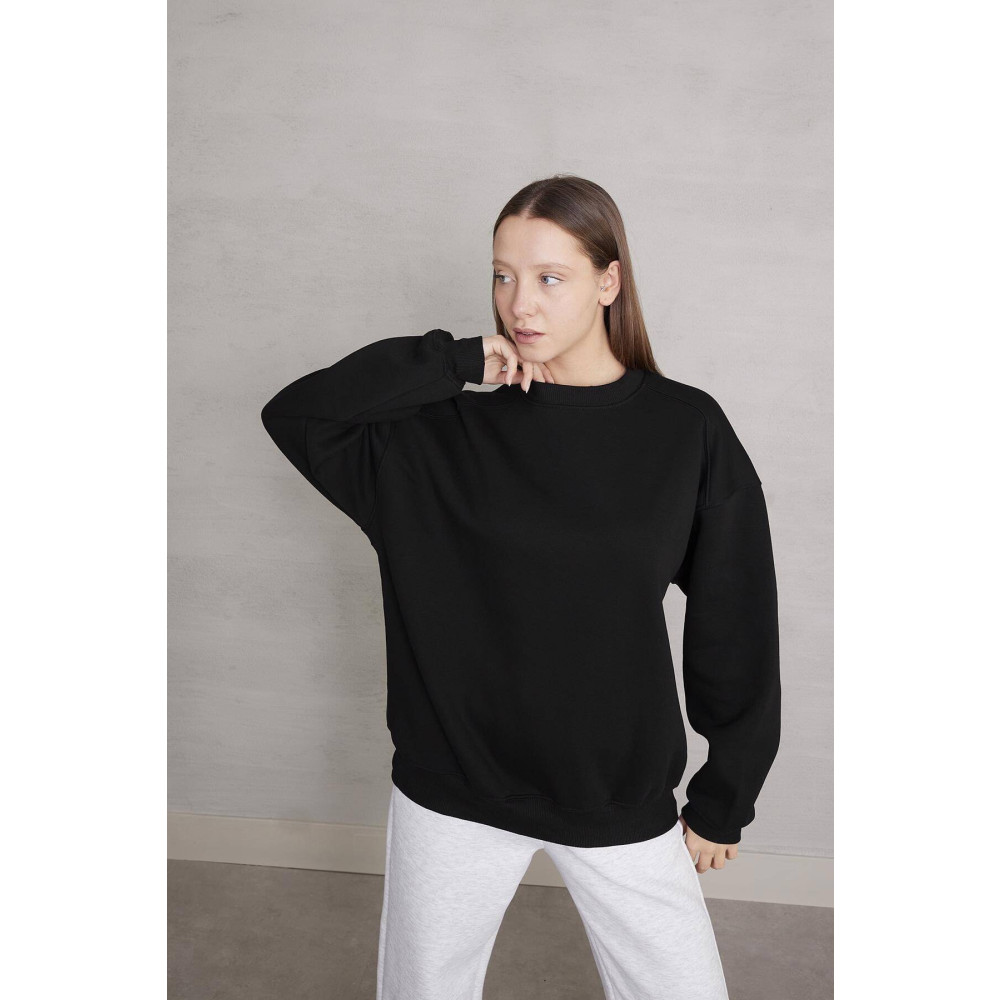 Addax Bisiklet Yaka Şardonlu Basic Sweatshirt S3408-l8 M Beden Bayan Sweatshirt Fiyatı