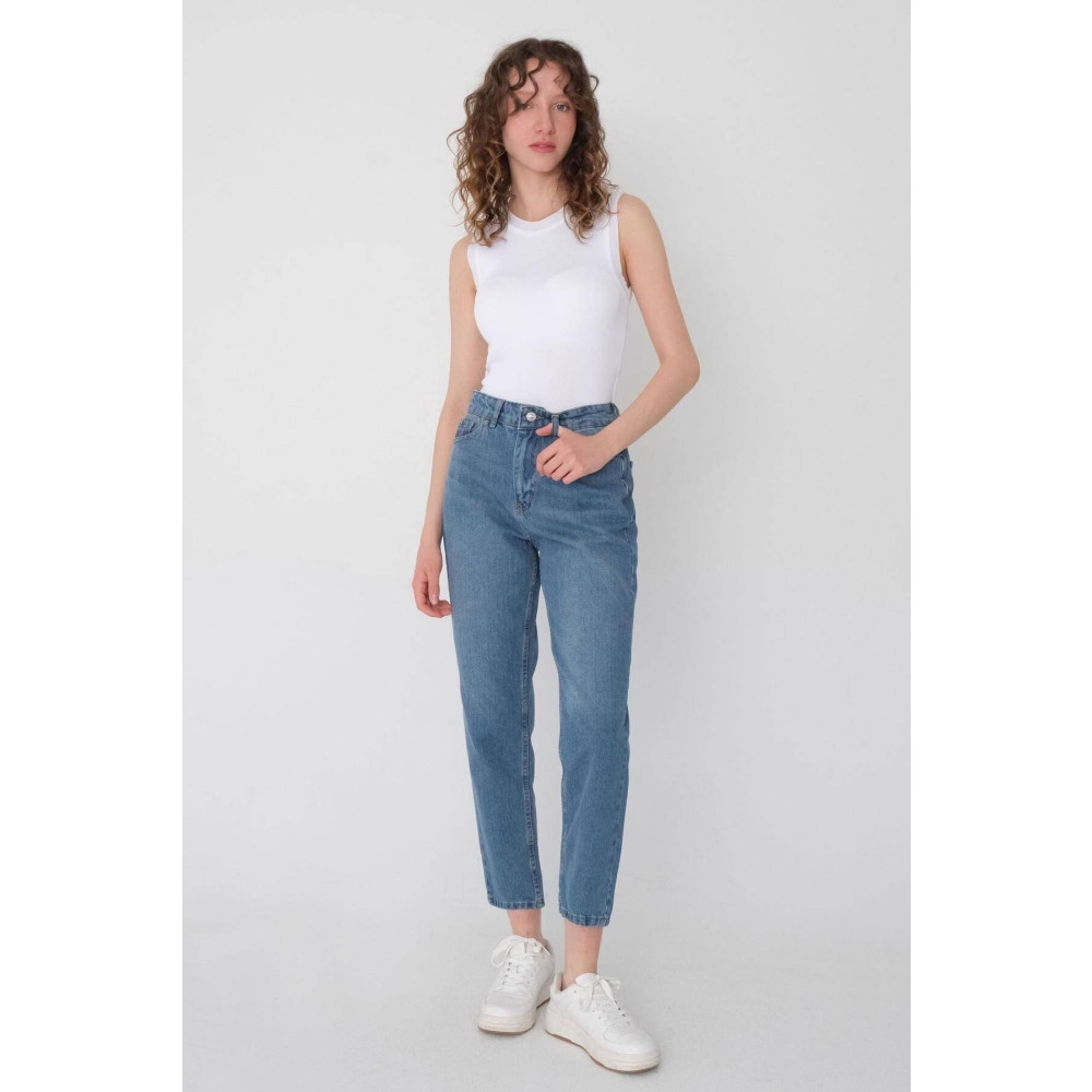 Addax Yüksek Bel Mom Jean Pantolon Pn1078-pnj 40 Beden Bayan Jeans / Kot Pantolon Fiyatı