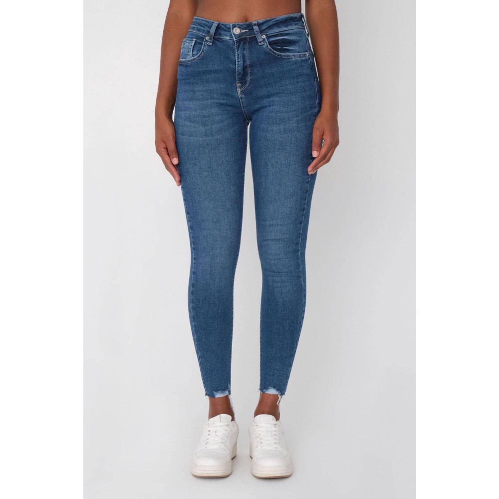 Addax Yüksek Bel Paça Detaylı Skinny Jean Pantolon Pn8311-pnj 26 Beden Bayan Jeans / Kot Pantolon Fiyatı