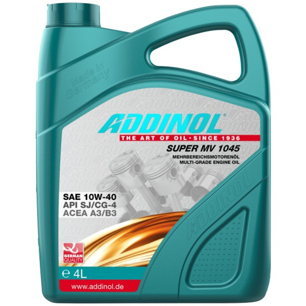 Addinol Super Mv 1045 - Sae 10W-40 Motor Yağı ( 4 Litre ) Motor Yağı Fiyatı