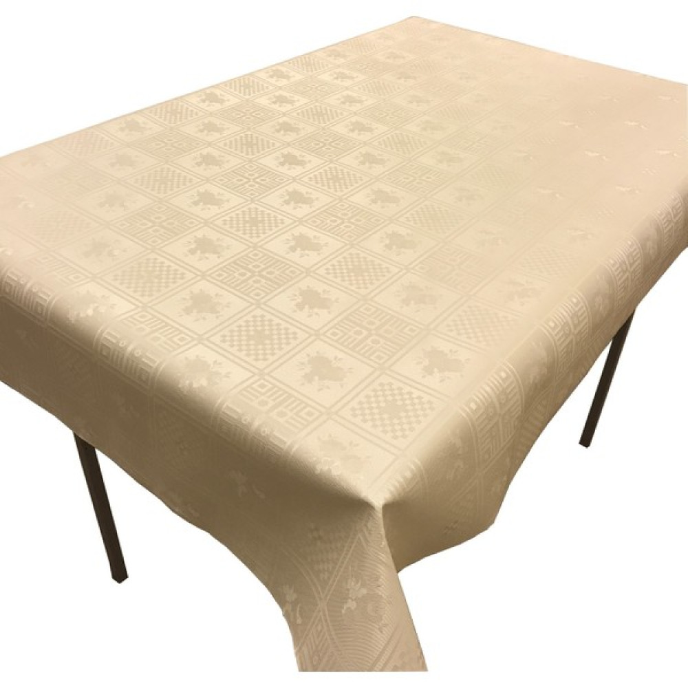 Additional Astarlı Pvc Muşamba Yuvarlak Kare Dikdörtgen Masa Örtüsü - Krem - 140 x 180 cm Masa Örtüsü Fiyatı