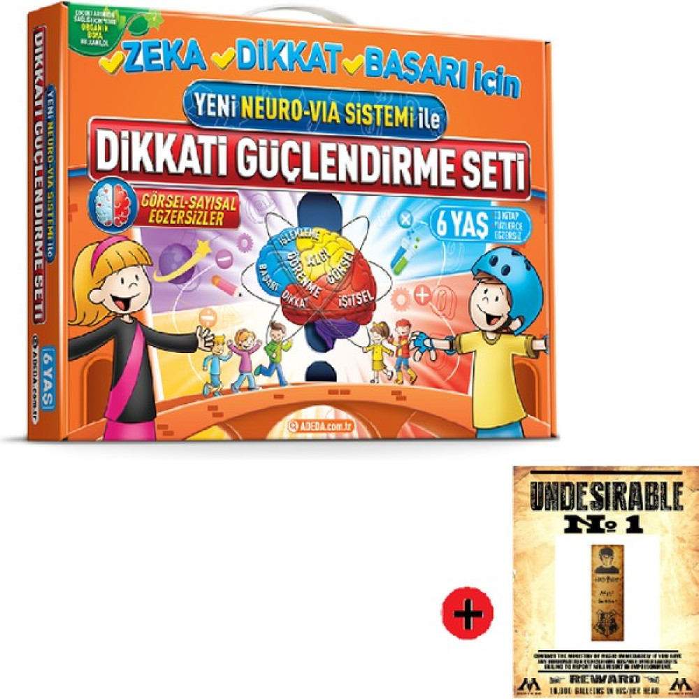 Adeda 6 Yaş Dikkati Güçlendirme Seti YENİ + Kişiye Özel İsimli AHŞAP Harry Potter Kitap Ayracı Okul Öncesi Eğitici & Öğretici Kitaplar Fiyatı