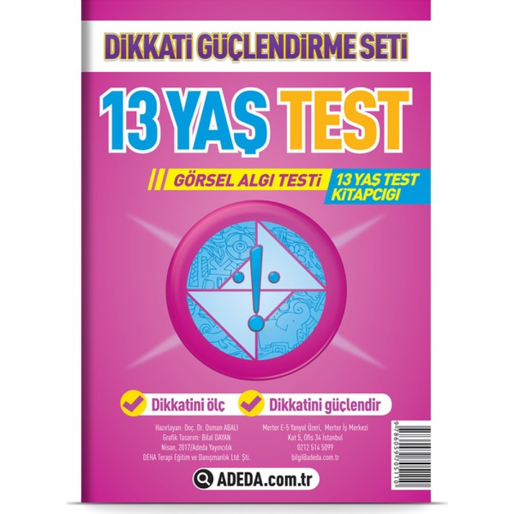 Adeda DGS 13 Yaş Görsel Algı Testi Zihinsel Gelişim Kitapları Fiyatı