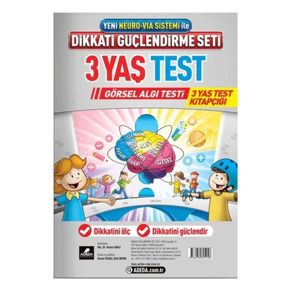 Adeda DGS 3 Yaş Görsel Algı Testi Zihinsel Gelişim Kitapları Fiyatı