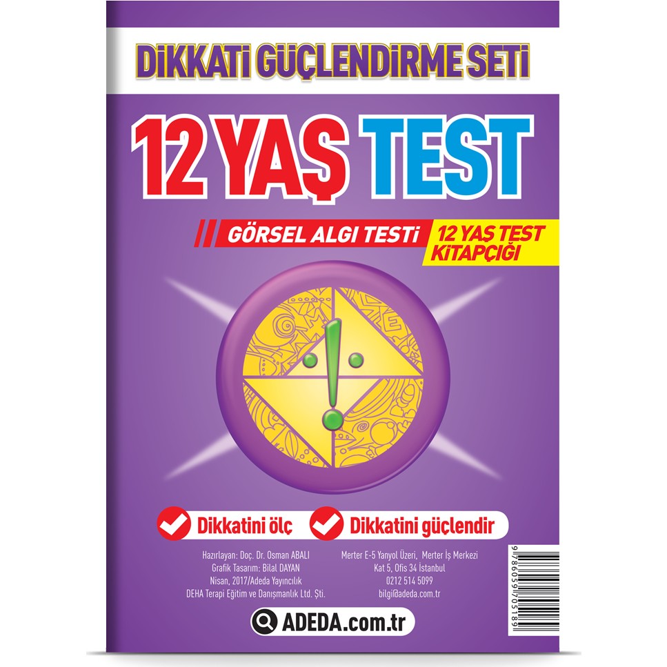 Adeda Yayıncılık Adeda DGS 12 Yaş Görsel Algı Testi Diğer Fiyatı