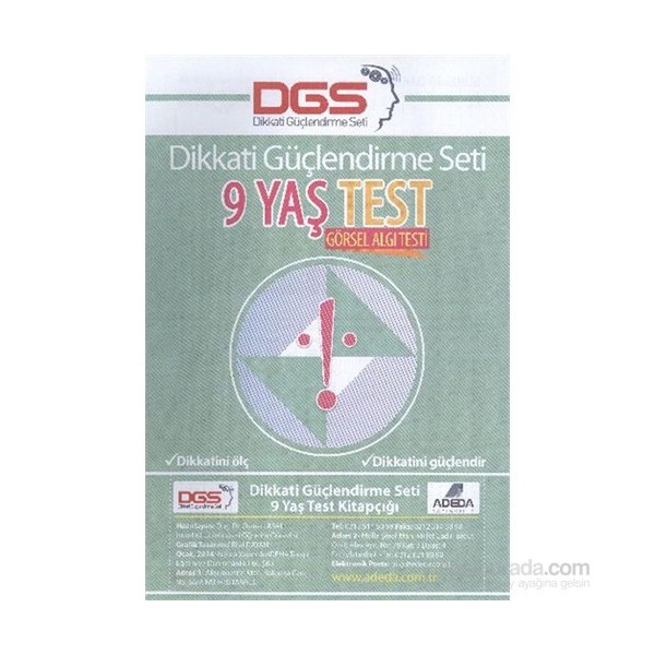 Adeda Yayıncılık Adeda DGS 9 Yaş Görsel Algı Testi Diğer Fiyatı