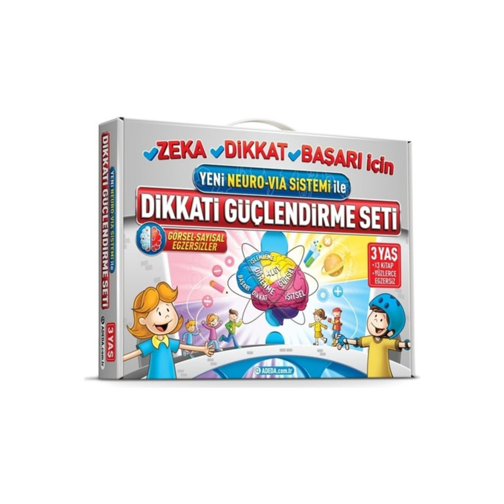 Adeda Yayıncılık Adeda Dikkati Güçlendirme Seti (3 YAŞ) - Osman Abalı Aktivite & Eğitici Kitaplar Fiyatı