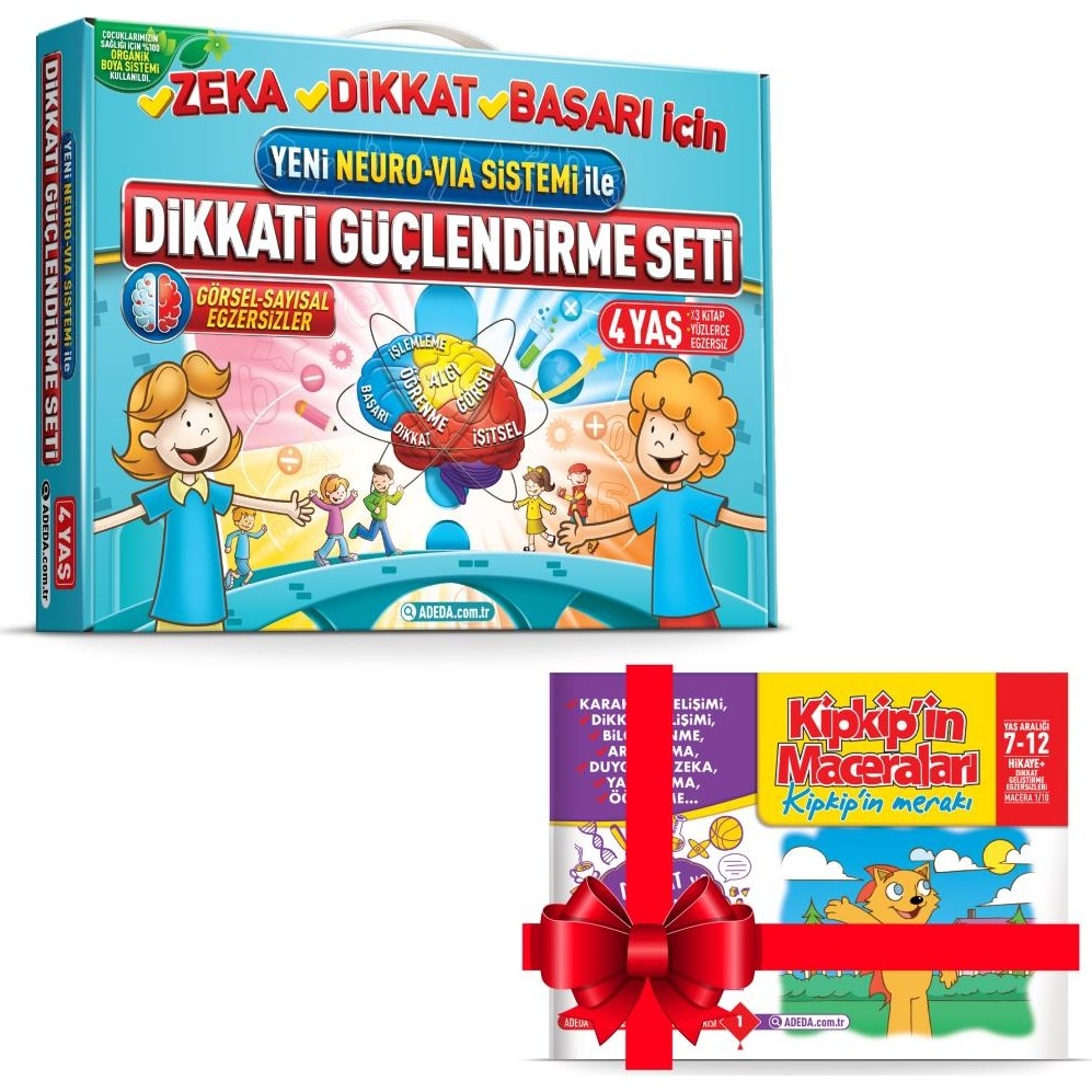 Adeda Yayıncılık Adeda Dikkati Güçlendirme Seti DGS 4 Yaş - Hikaye Kitabı Kitaplar Fiyatı