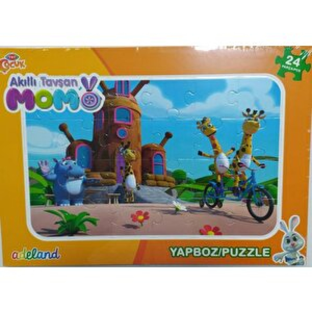 Adel and Trt Çocuk Akıllı Tavşan Momo24 Parça Yapboz (puzzle) Anne Bebek Oyuncak Fiyatı