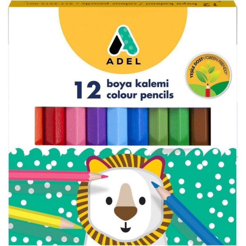 Adel Boya Kalemi Yarım Boy 12 Renk Keçe Uçlu Kalem Fiyatı