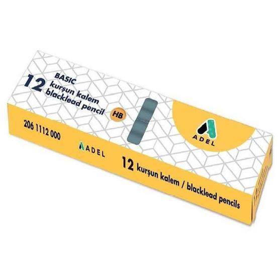 Adel Hb 2061112000 12'li Basic Yuvarlak Dipli Kurşun Kalem Kurşun (Ahşap) Kalem Fiyatı