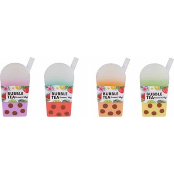 Adel Renkli Silgi Seti 4 Adet Bubble Tea Tasarımı ile Eğlenceli Renkler Diğer Fiyatı