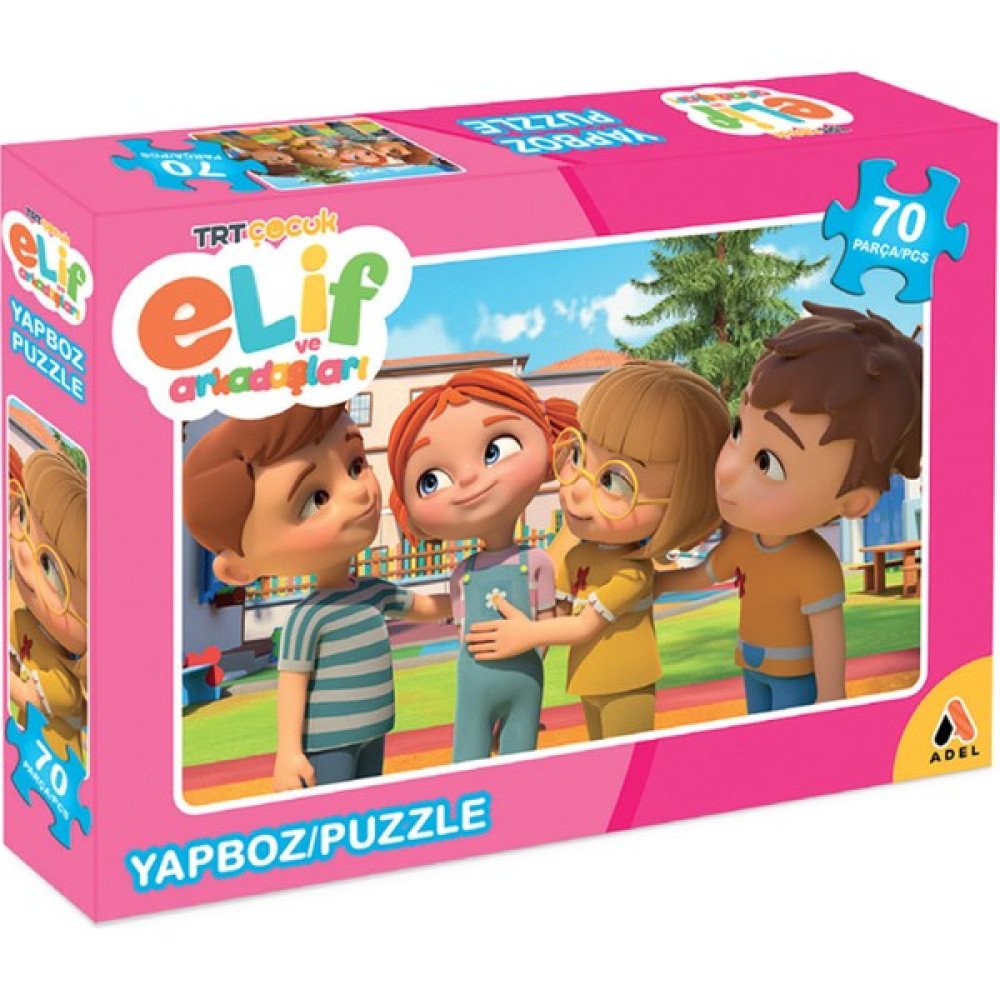 Adel Trt Çocuk Elif ve Arkadaşları 70 Parça Puzzle Oto Boyaları Fiyatı