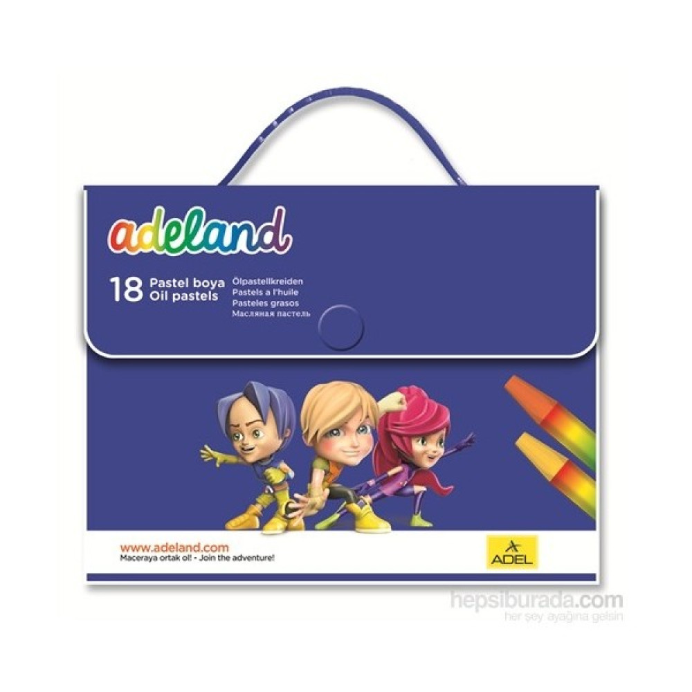 Adeland Çantalı Pastel Boya 18 Renk Pastel Boya Fiyatı