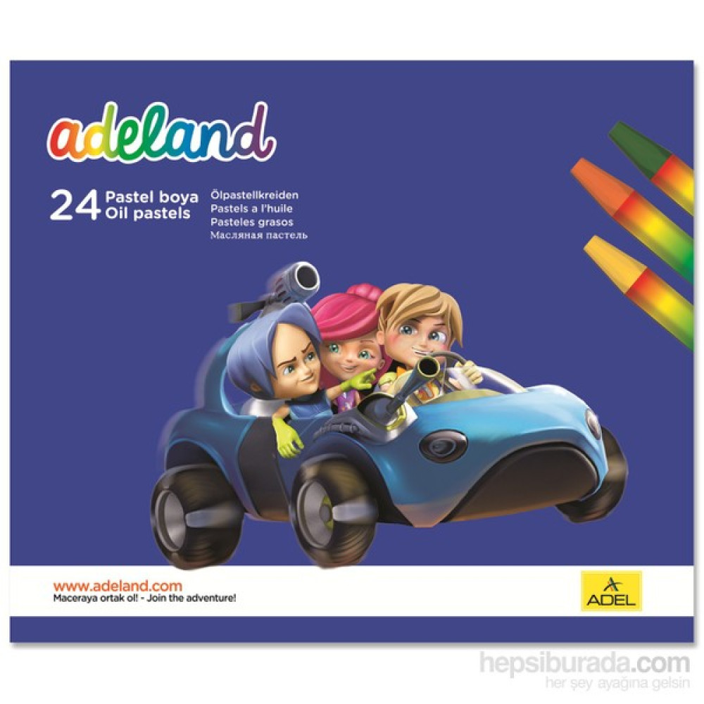 Adeland Pastel Boya 24 Renk Pastel Boya Fiyatı