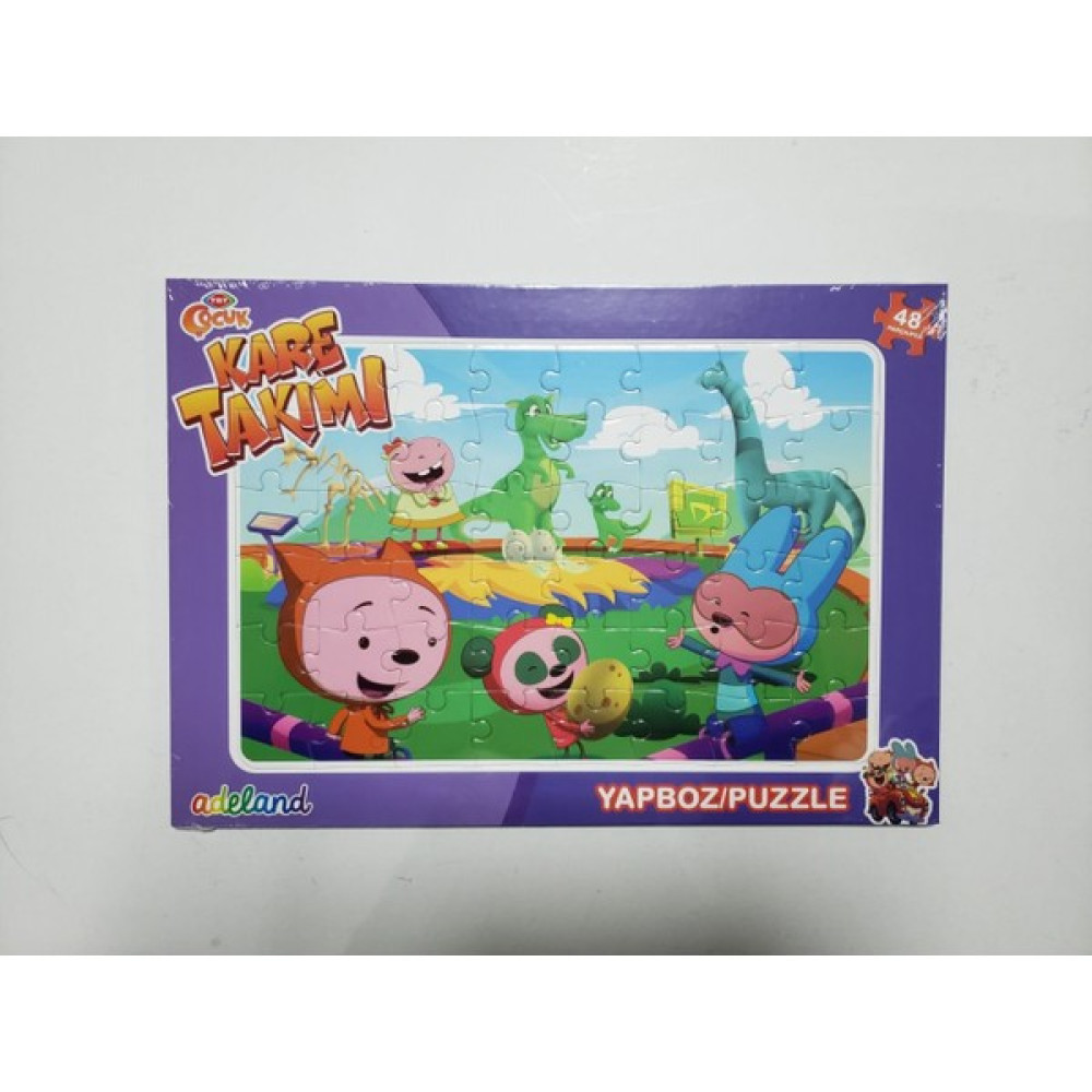 Adeland Trt Çocuk Kare Takımı 48 Parça Yapboz (Puzzle) Eğitici Oyuncak Fiyatı