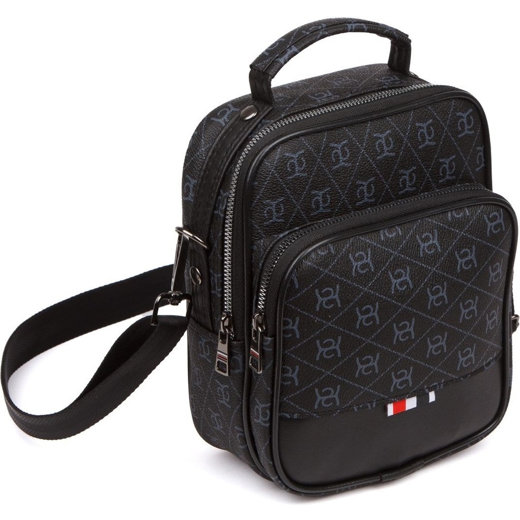 Adelina Bags Erkek Siyah Desenli El ve Omuz Çantası Orta Boy Suya Dayanıklı Suni Deri Ergonomik Tasarım SSD / Solid State Drive Fiyatı