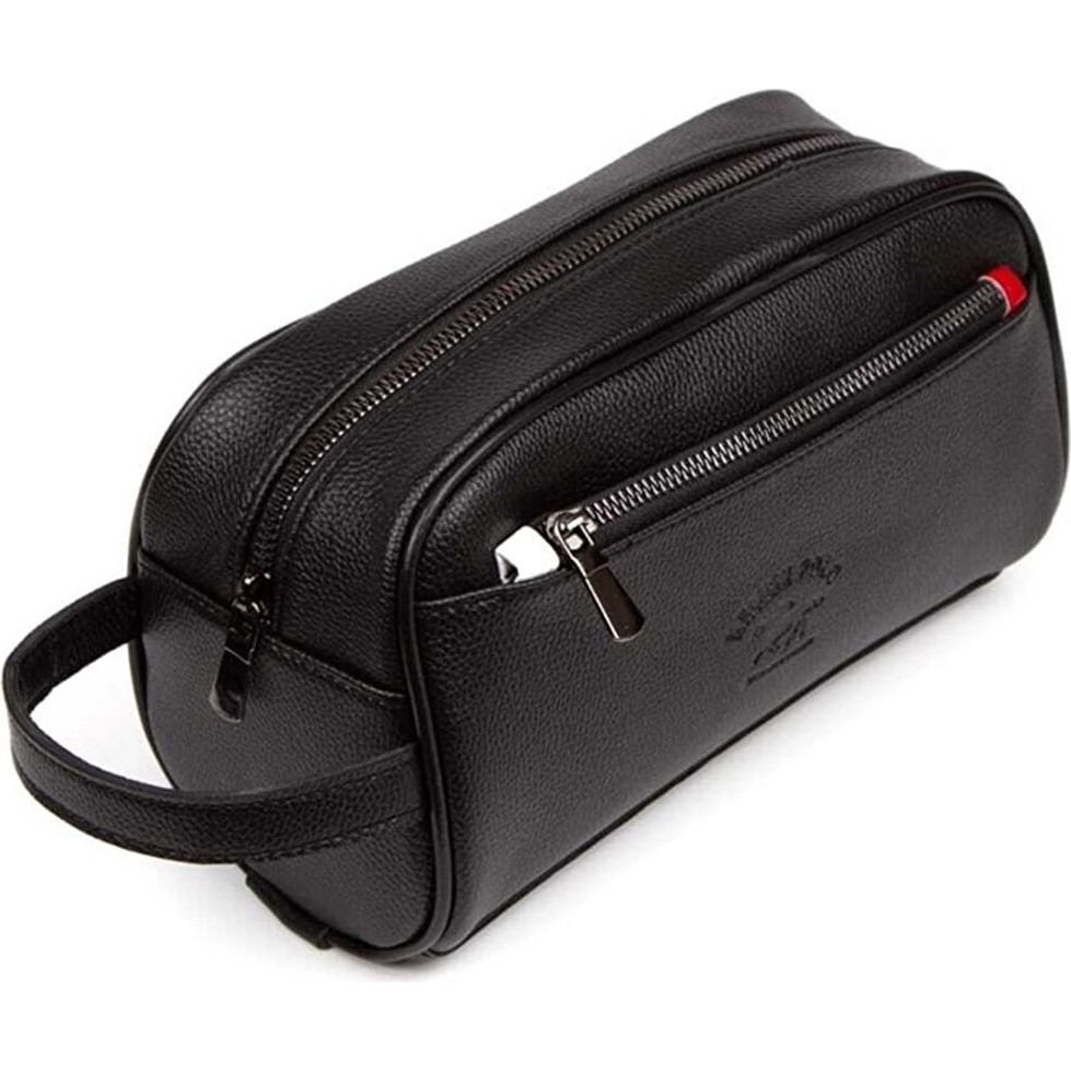 Adelina Bags Siyah Portföy El Çantası Suni Deri Seyahat Traş Kozmetik Clutch Fonksiyonel Tasarım SSD / Solid State Drive Fiyatı
