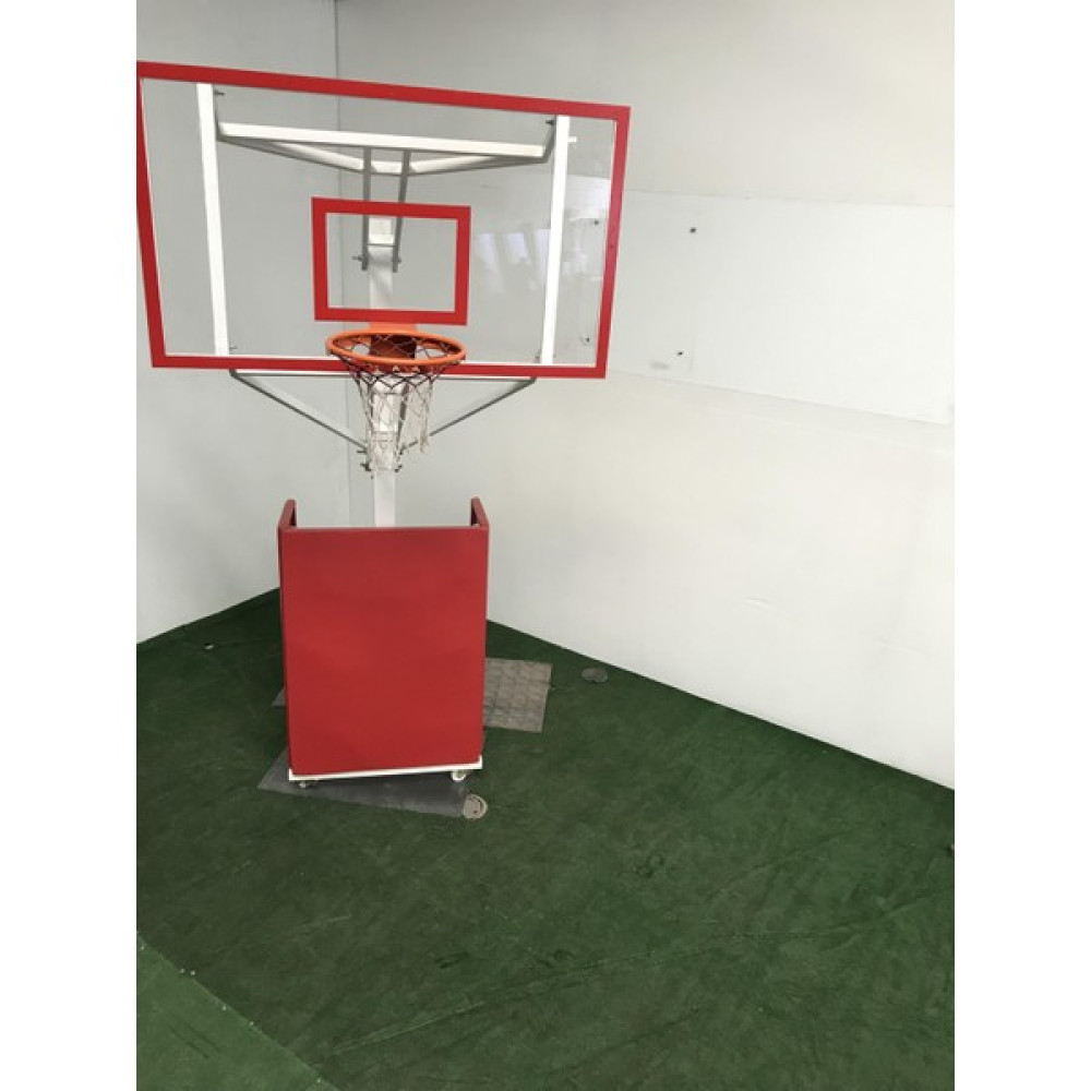 Adelinspor Premium Seyyar Basketbol Potası Yükseklik Ayarlı 12 mm Cam Basketbol Ürünleri Fiyatı