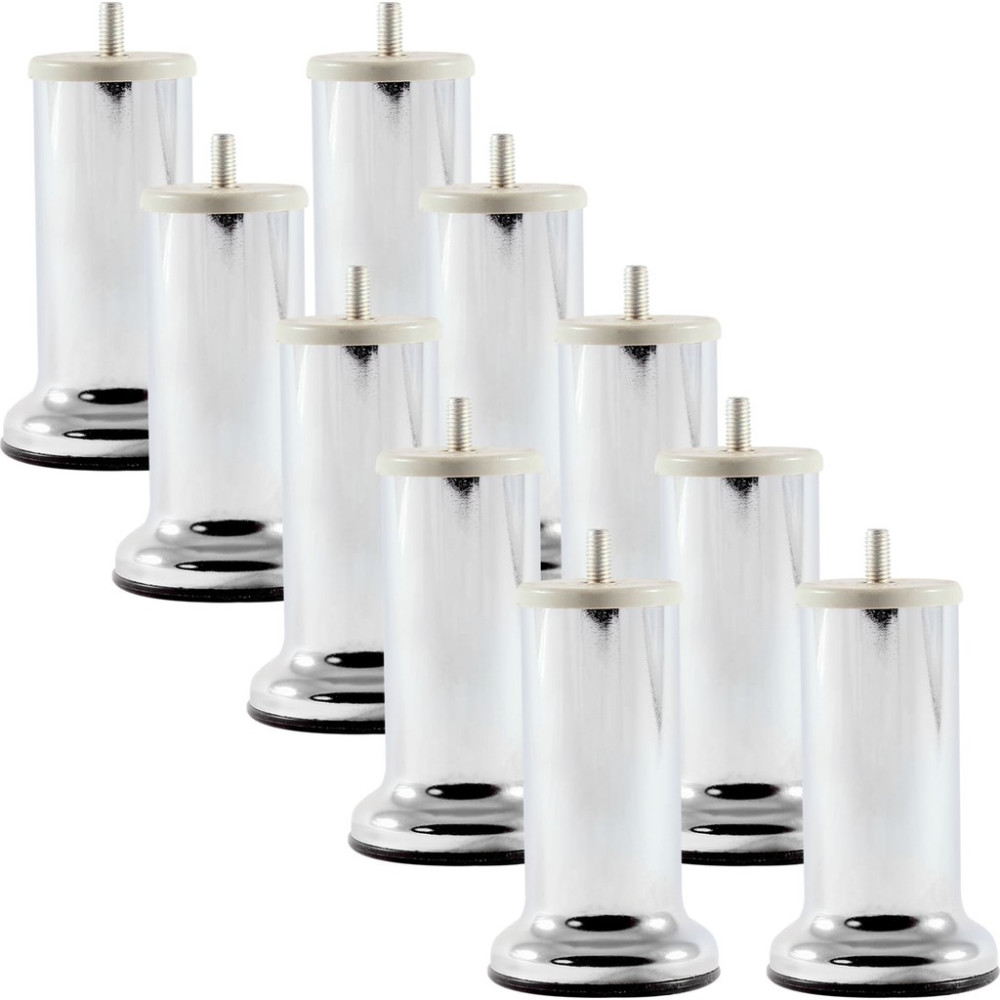 Adem Koç Baza Ayağı Koltuk Ayağı Kanepe Ayağı Mobilya Ayağı Krom 12 cm (10 Adet) - 3/8" Kalın Diş Koltuk Fiyatı