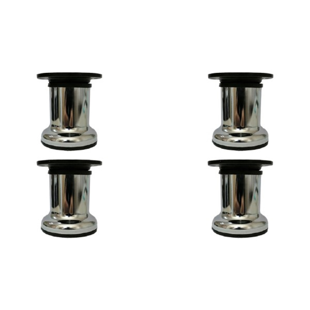 Adem Koç Plastik Ayarlı Metal Dolap Vestiyer Komidin Baza Ayağı Çap 51 mm (4 Adet) 8 cm Nalburiye & Hırdavat Fiyatı