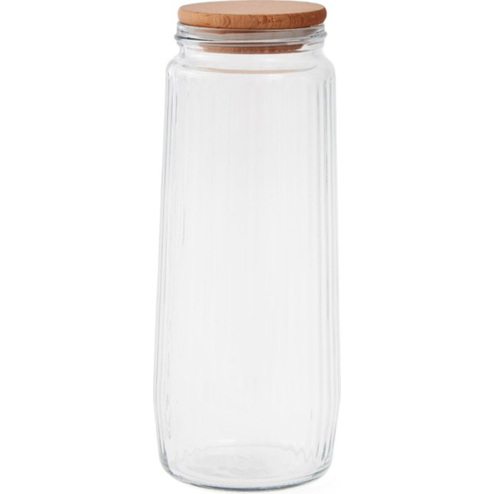 Aden Glass Ahşap Kapaklı Cam Kavanoz -Şeffaf -1500 ml - Şeffaf - 1 Adet - 1500 ml Saklama Kapları Fiyatı