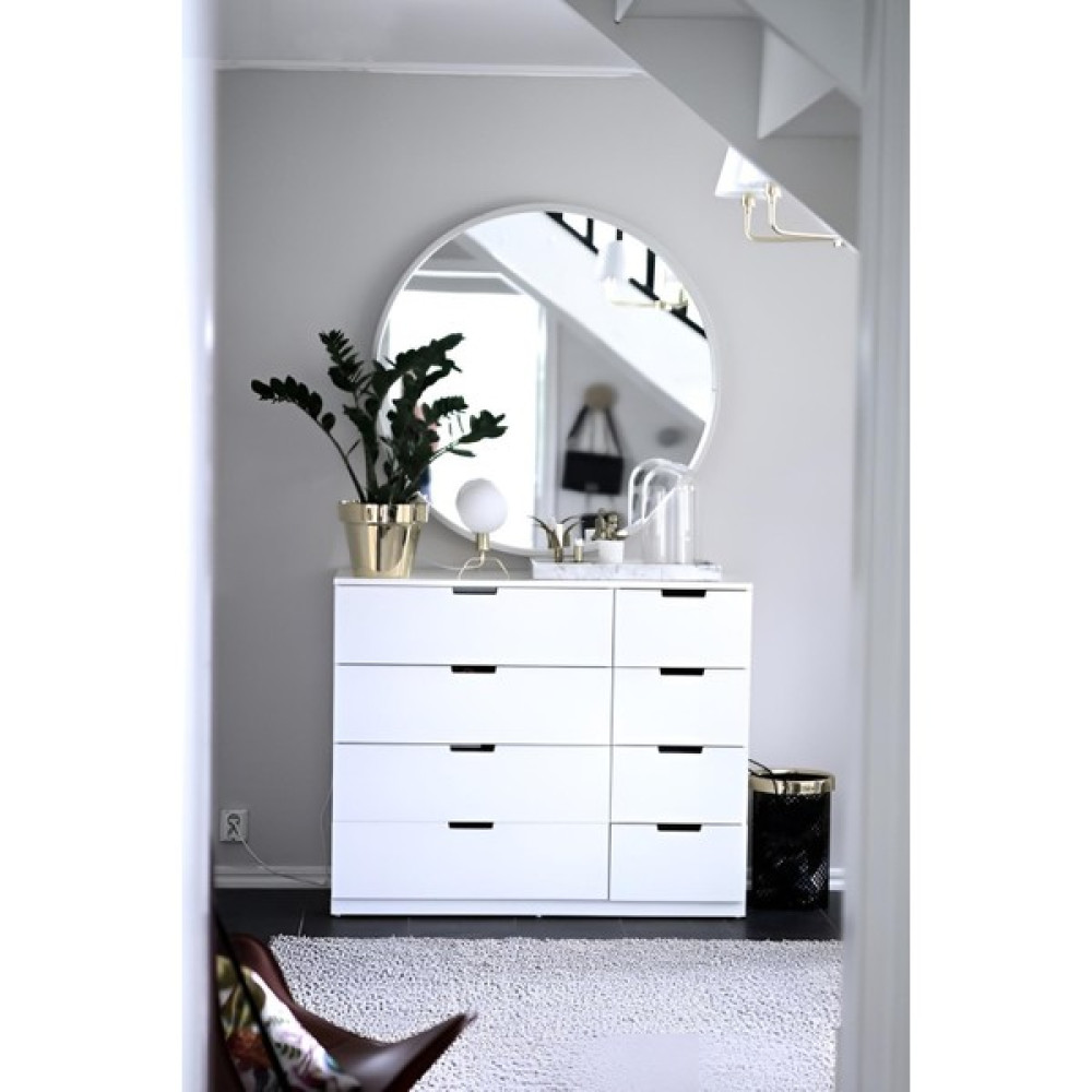 Aden Home 8 Çekmeceli Şifonyer, %100 Mdf Beyaz Şifonyer, Yatak Odası Şifonyer, 90X100CM, MSFN06 Şifonyer Fiyatı
