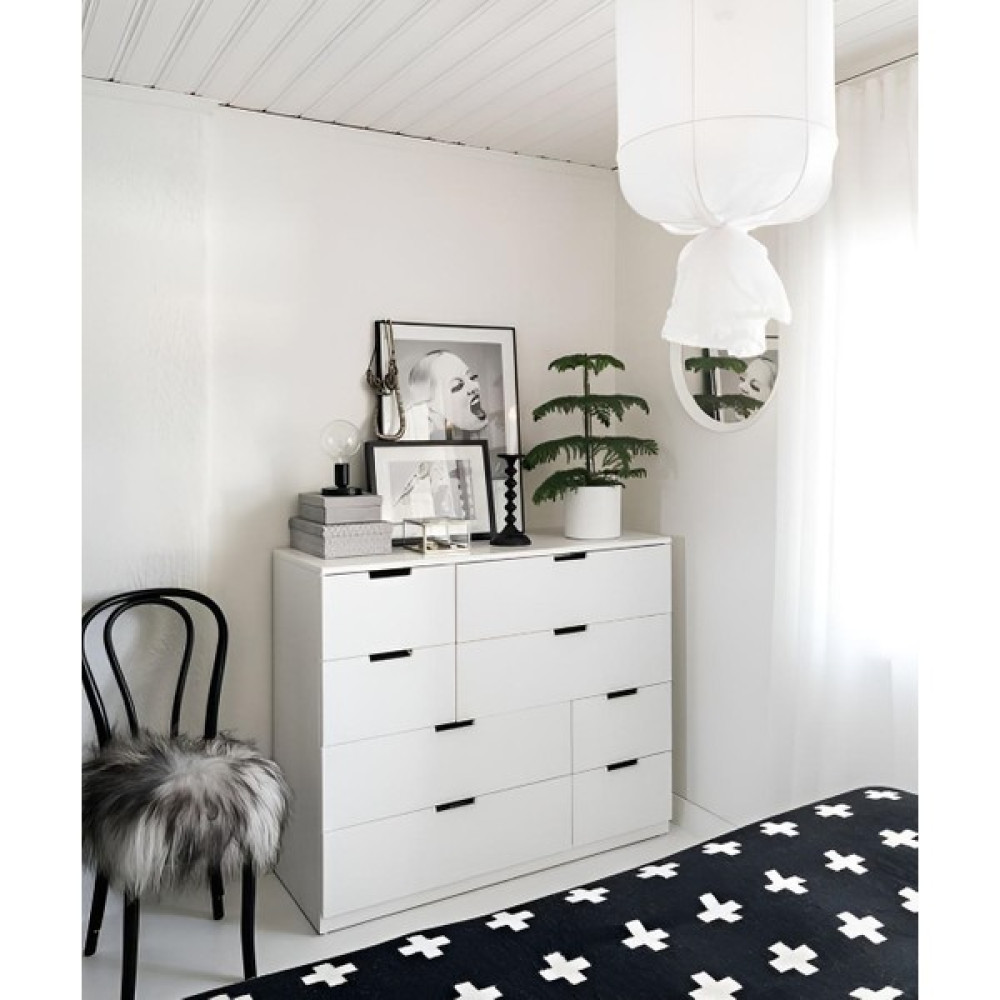 Aden Home 8 Çekmeceli Şifonyer, %100 Mdf Beyaz Şifonyer, Yatak Odası Şifonyer, 90X100CM, MSFN07 Şifonyer Fiyatı