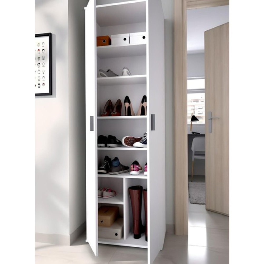 Aden Home Ayakkabılık, Raflı Kapaklı Ayakkabı Dolabı, Çok Amaçlı Dolap, Beyaz Ayakkabılık, %100 Mdf Ayakkabılık Fiyatı