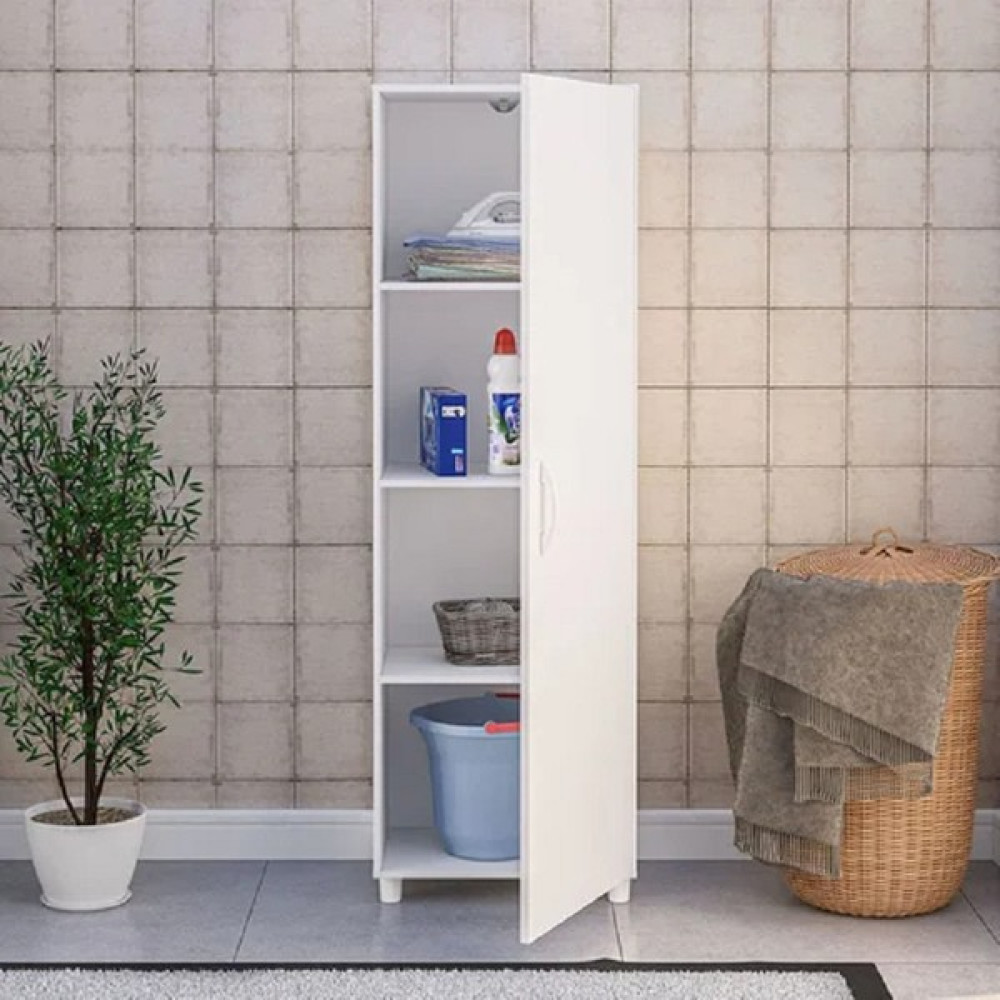 Aden Home Beyaz Banyo Dolabı, Banyo Düzenleyici, Mutfak Erzak Kiler Dolabı, Çok Amaçlı Dolap, %100 Mdf, MBNY19 Banyo Dolabı / Mobilyası Fiyatı