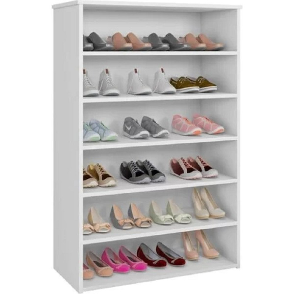 Aden Home Beyaz Mdf Ayakkabılık Dolap, Açık Raflı Ayakkabılık, Çok Amaçlı Dolap, 110X70CM, %100 Mdf, MAYK06 Ayakkabılık Fiyatı