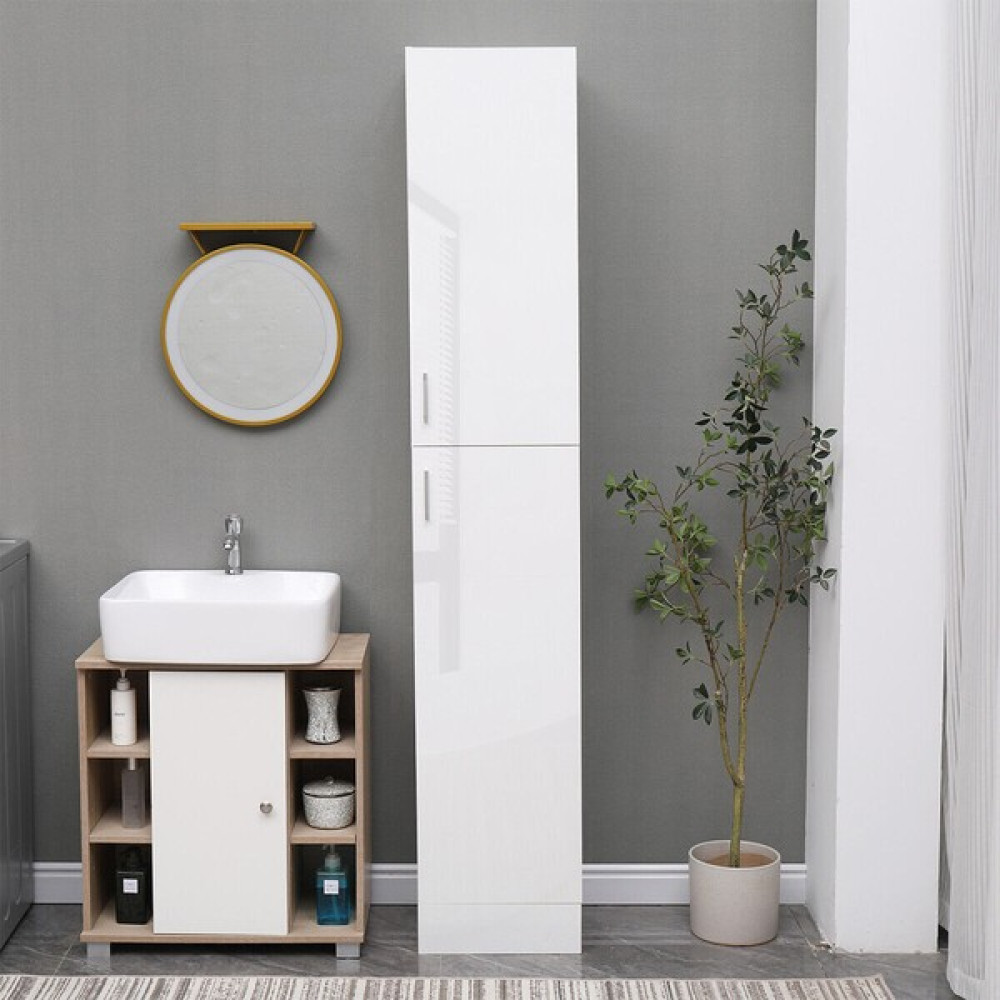 Aden Home Beyaz Mdf Çok Amaçlı Dolap, Banyo Dolabı, Mutfak Kiler Erzak Dolabı, MBNY25 Banyo Dolabı / Mobilyası Fiyatı