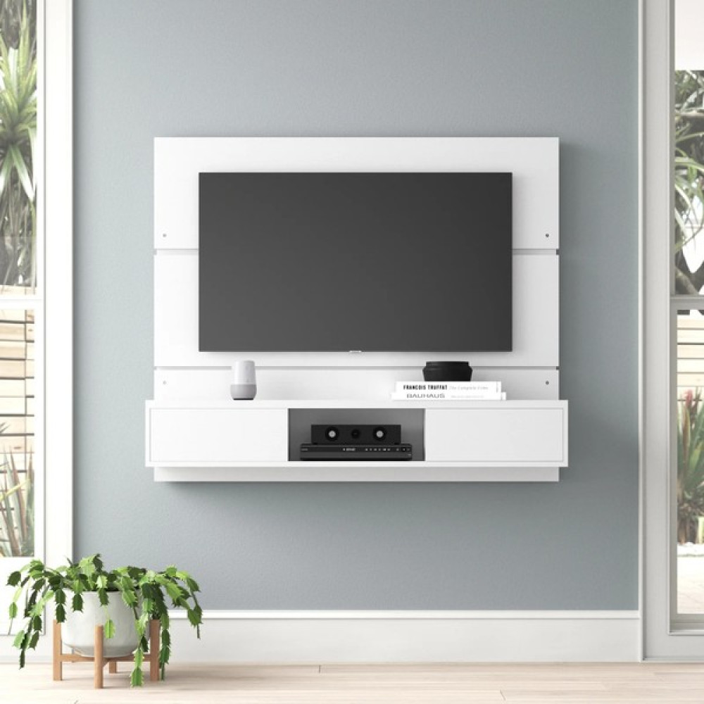 Aden Home Beyaz Mdf Panel Duvara Monte Tv Ünitesi, TVU97 Tv Ünitesi / Sehpası Fiyatı