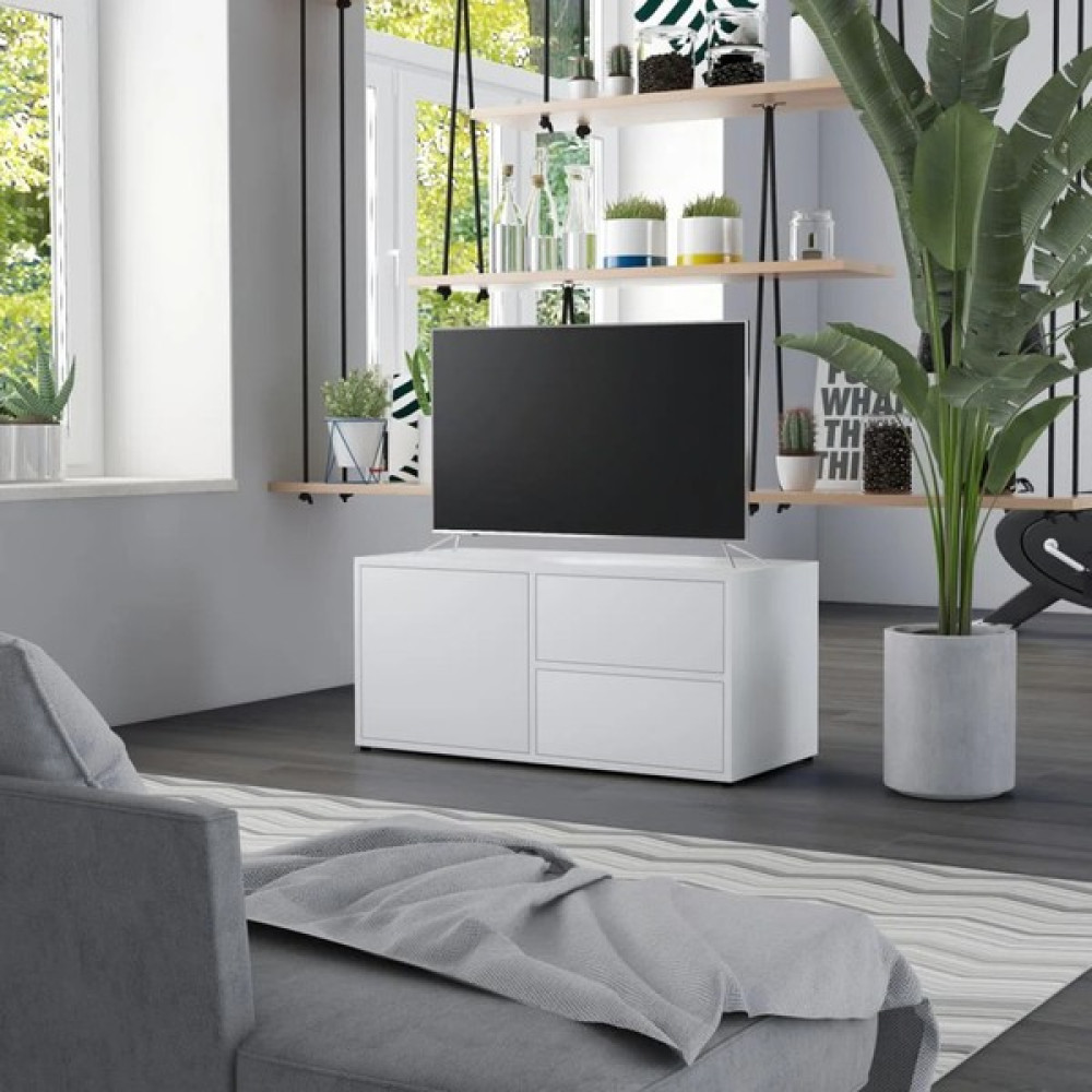 Aden Home Beyaz Tv Ünitesi, Mdf Tv Ünitesi, Kapaklı Tv Sehpa Ünitesi, Beyaz Mdf Tv Ünitesi Konsol, TVU61 Tv Ünitesi / Sehpası Fiyatı