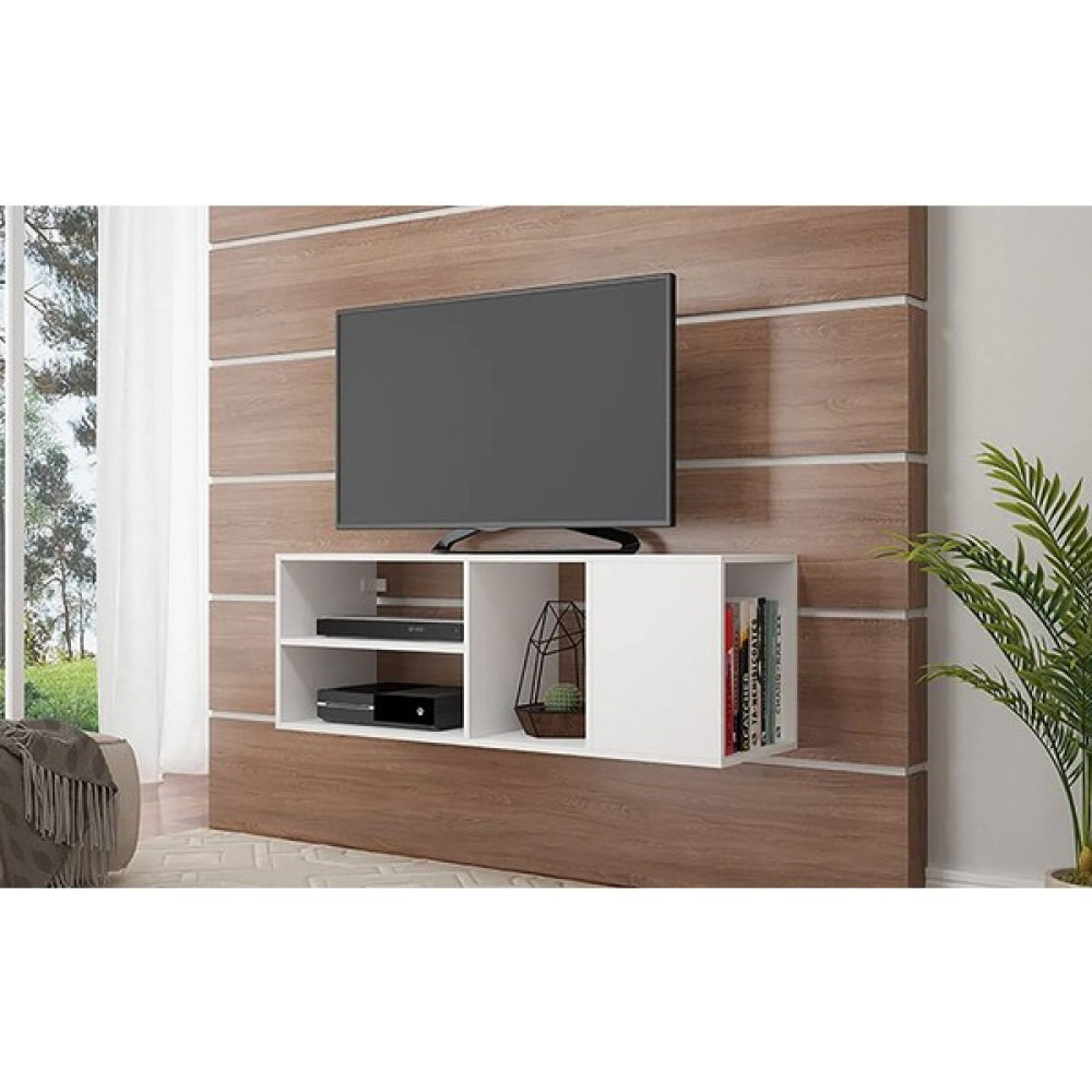 Aden Home Beyaz Tv Ünitesi, Mdf Tv Ünitesi, Kapaklı Tv Sehpa Ünitesi, Beyaz Tv Ünitesi Konsol, TVU79 Tv Ünitesi / Sehpası Fiyatı